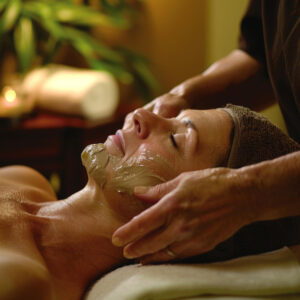 Masaje con varas de bambú con mascarilla   de arginina (Rostro)